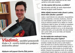 Vladimír, sociální pracovník Klubu v 9 