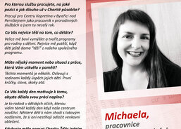 Michaela, pracovnice prorodinných služeb, Centrum Kopretina 
