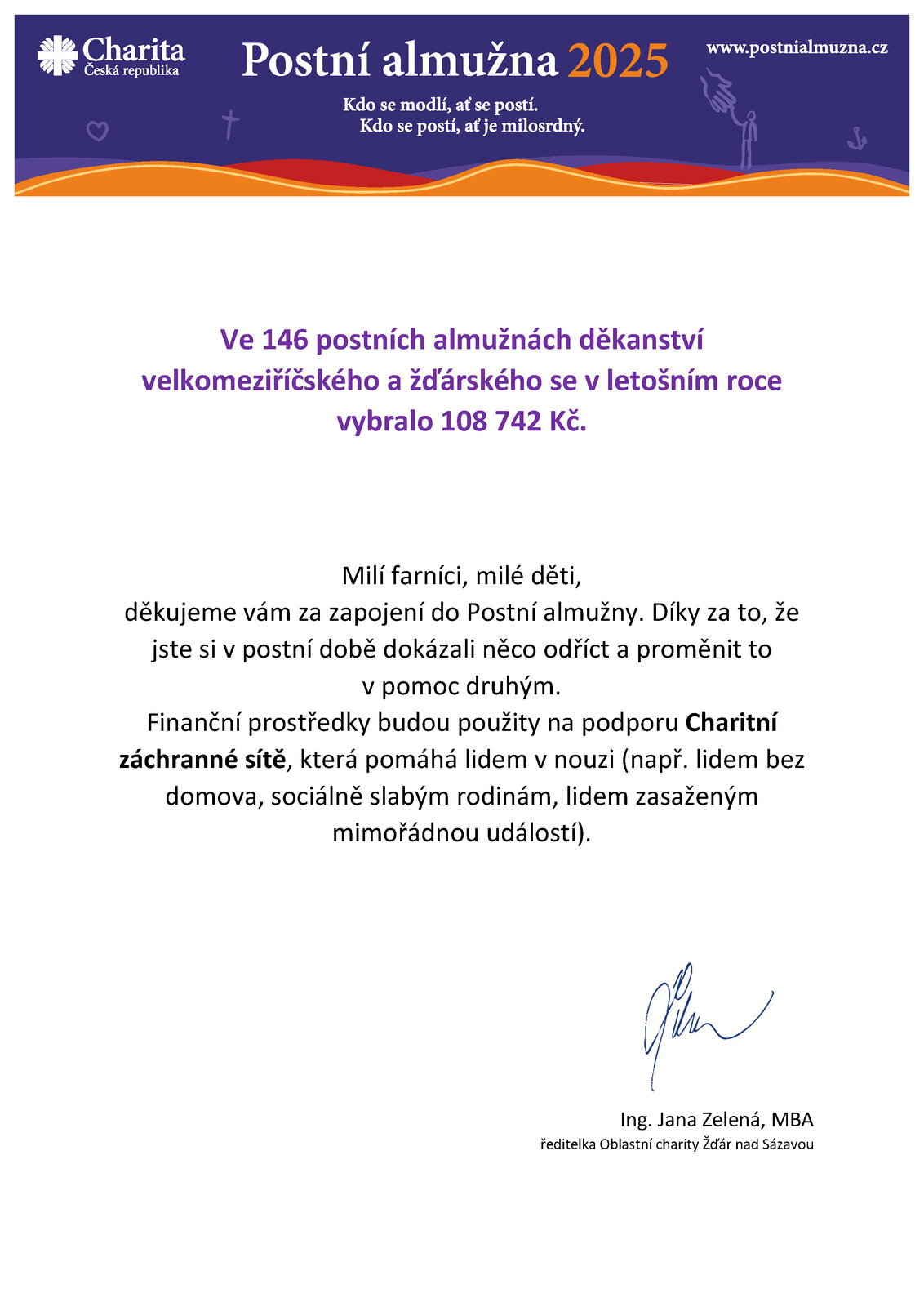 Poděkování za PA 25_obecné