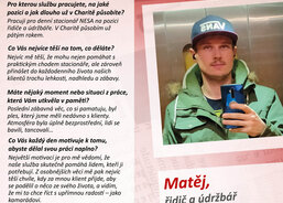 Matěj, řidič a údržbář, stacionář NESA